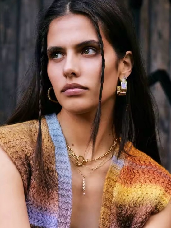 Anthropologie Jewelry - Gold Link Chain Necklace - Classic Chunky Links